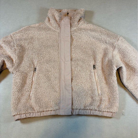 Vuori Women’s Cozy Sherpa Jacket Umber Pink Fleece Full Zip Sz M - Picture 4 of 12